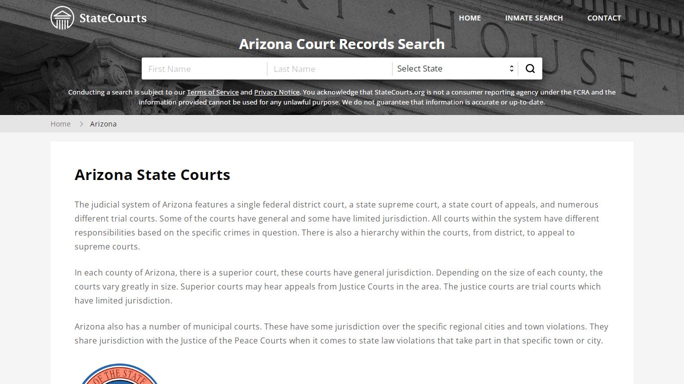 Arizona Court Records - AZ State Courts